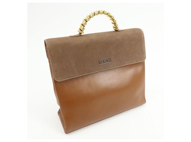 Borsa a tracolla e borsa a mano 2Way LOEWE Velazquez in pelle scamosciata Marrone - vista 4