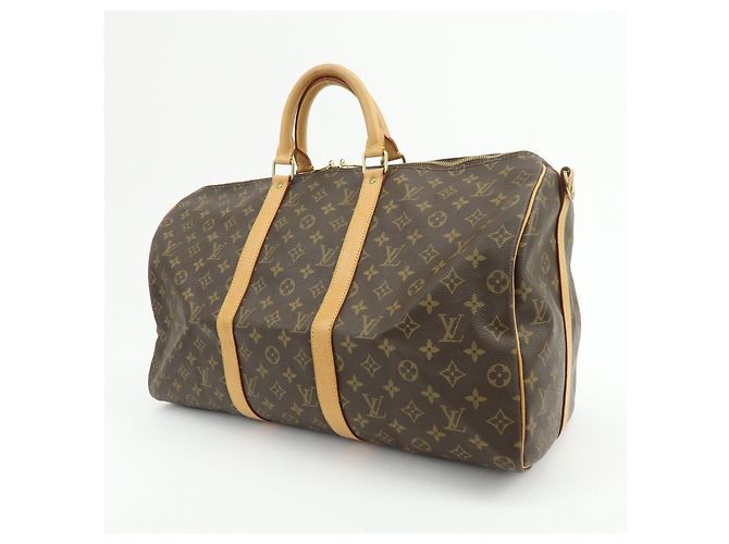 Louis Vuitton Monogram Keep All Bandouliere 50 Boston Bag M41416 - vista 3