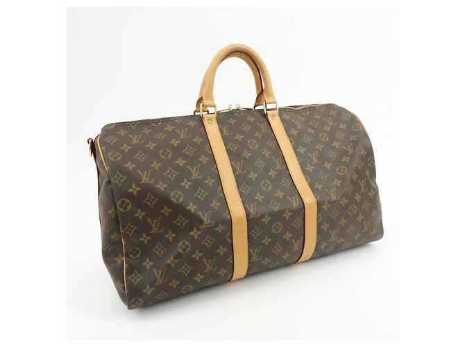 Louis Vuitton Monogram Keep All Bandouliere 50 Boston Bag M41416 - vista 4