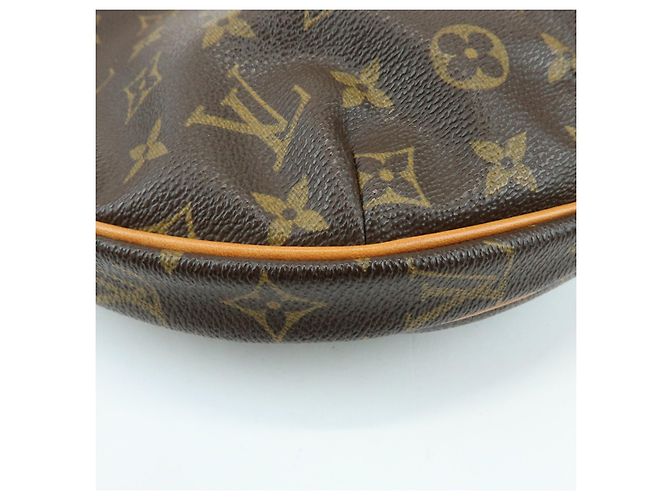 Borsa a tracolla Louis Vuitton Monogram Croissant MM in pelle Marrone M51512 - vista 11
