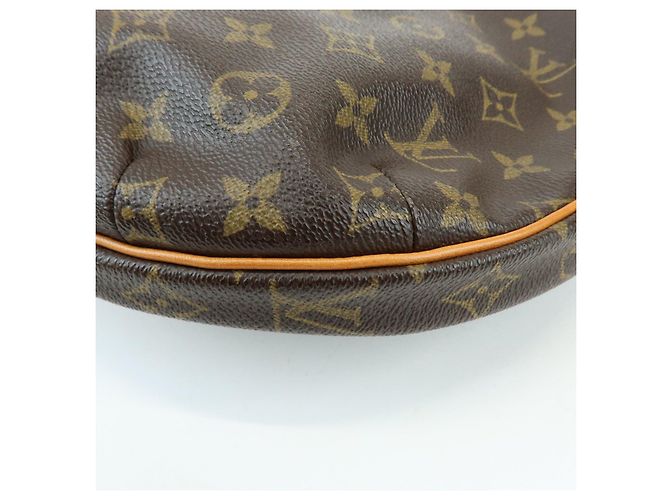 Borsa a tracolla Louis Vuitton Monogram Croissant MM in pelle Marrone M51512 - vista 14
