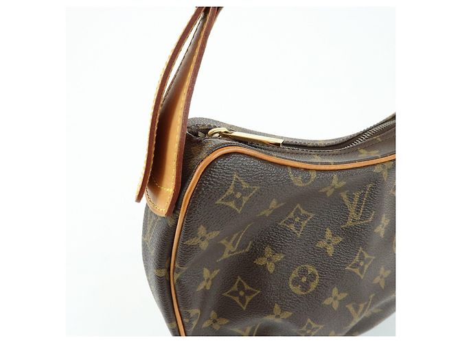 Borsa a tracolla Louis Vuitton Monogram Croissant MM in pelle Marrone M51512 - vista 15