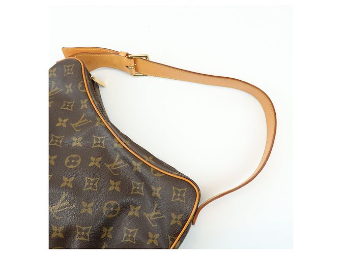 Borsa a tracolla Louis Vuitton Monogram Croissant MM in pelle Marrone M51512 - vista 5