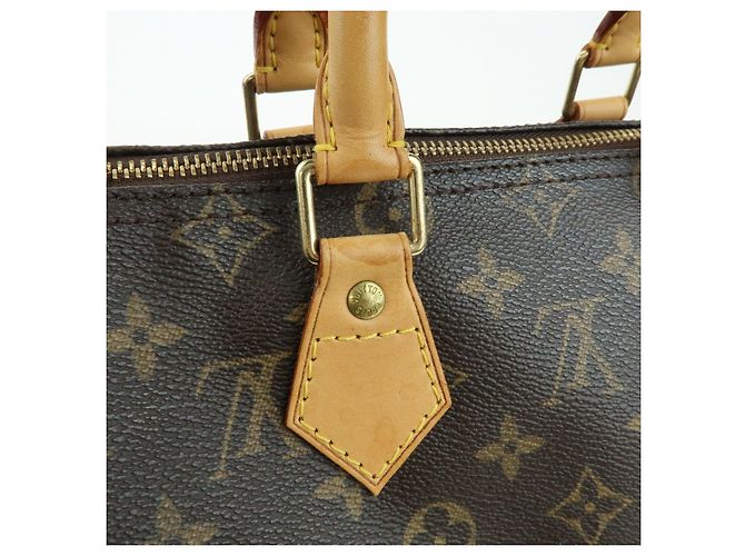 Borsa a mano Louis Vuitton Monogram Speedy 25 Boston Bag Marrone M41528 - vista 11
