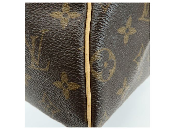 Borsa a mano Louis Vuitton Monogram Speedy 25 Boston Bag Marrone M41528 - vista 17