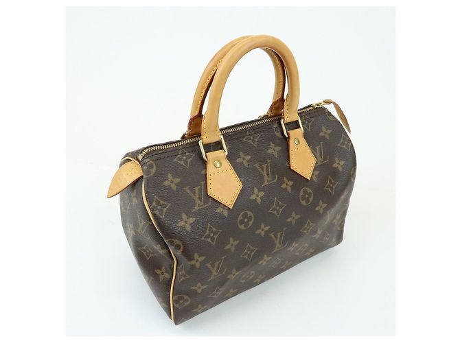 Borsa a mano Louis Vuitton Monogram Speedy 25 Boston Bag Marrone M41528 - vista 4