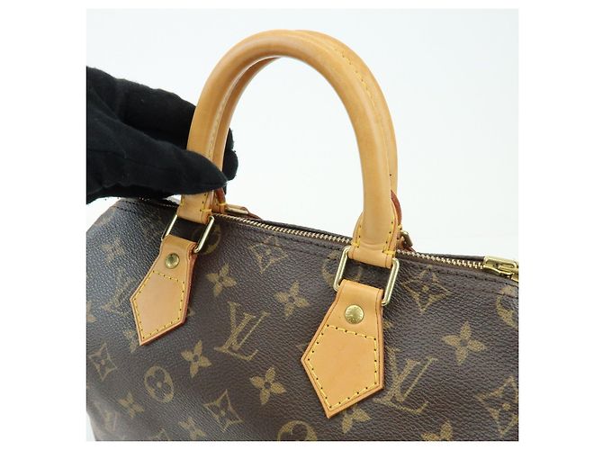 Borsa a mano Louis Vuitton Monogram Speedy 25 Boston Bag Marrone M41528 - vista 7