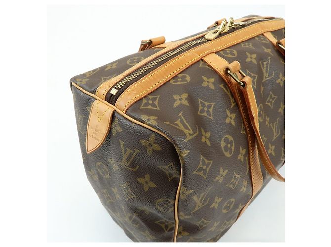 Louis Vuitton Monogram Sac Souple 35 Boston Bag Brown M41626 - vista 12