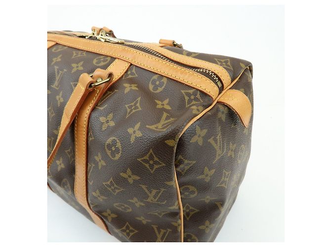 Louis Vuitton Monogram Sac Souple 35 Boston Bag Brown M41626 - vista 13