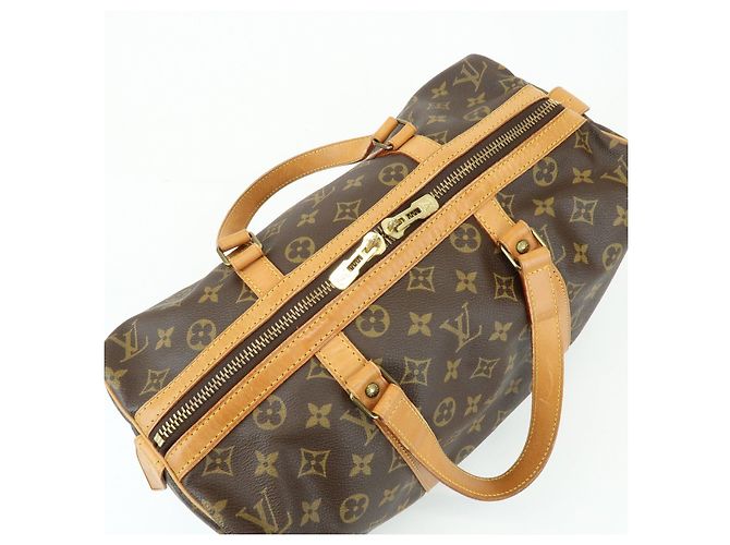 Louis Vuitton Monogram Sac Souple 35 Boston Bag Brown M41626 - vista 16