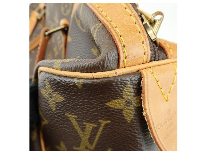 Louis Vuitton Monogram Sac Souple 35 Boston Bag Brown M41626 - vista 19