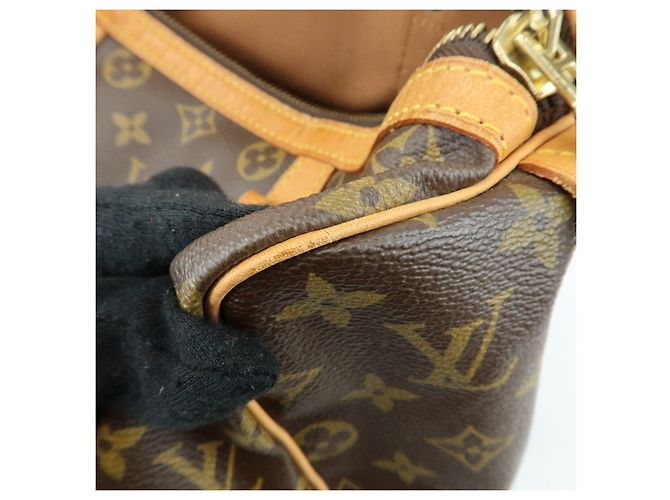 Louis Vuitton Monogram Sac Souple 35 Boston Bag Brown M41626 - vista 20