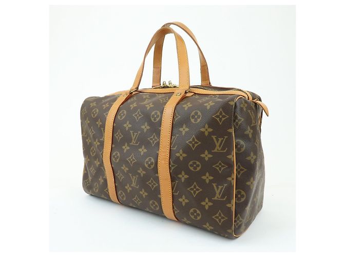 Louis Vuitton Monogram Sac Souple 35 Boston Bag Brown M41626 - vista 3