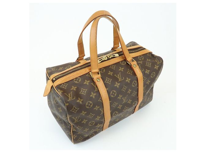 Louis Vuitton Monogram Sac Souple 35 Boston Bag Brown M41626 - vista 4