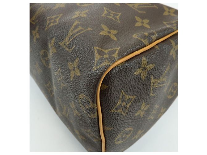 Louis Vuitton Monogram Speedy 25 Boston Bag Hand Bag Brown M41528 - vista 12