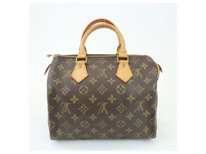 Louis Vuitton Monogram Speedy 25 Boston Bag Hand Bag Brown M41528 - vista 2
