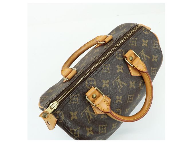 Louis Vuitton Monogram Speedy 25 Boston Bag Hand Bag Brown M41528 - vista 20