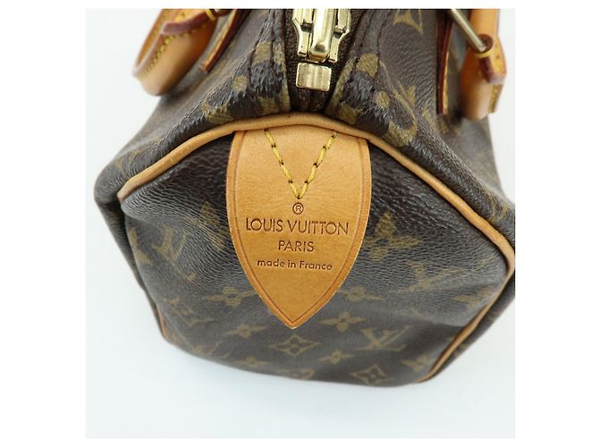 Louis Vuitton Monogram Speedy 25 Boston Bag Hand Bag Brown M41528 - vista 23