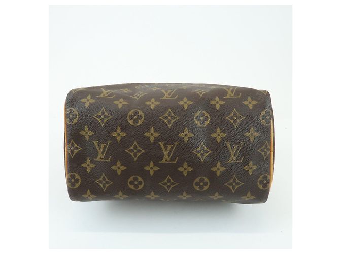 Louis Vuitton Monogram Speedy 25 Boston Bag Hand Bag Brown M41528 - vista 5