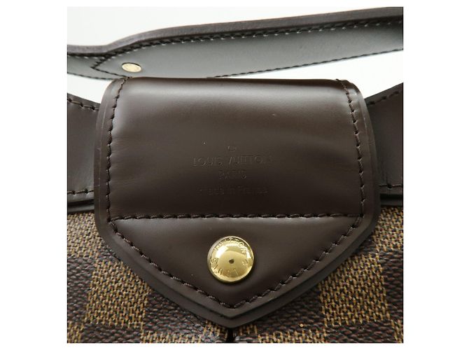 Borsa a tracolla Louis Vuitton Damier Sistina MM Damier Ebene N41541 - vista 19