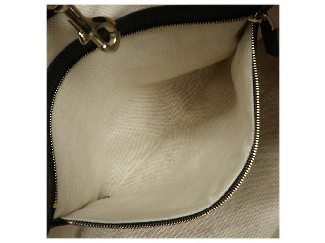 GUCCI SOHO Borsa a spalla in pelle con catena Interlocking G Nera 536196 - vista 21
