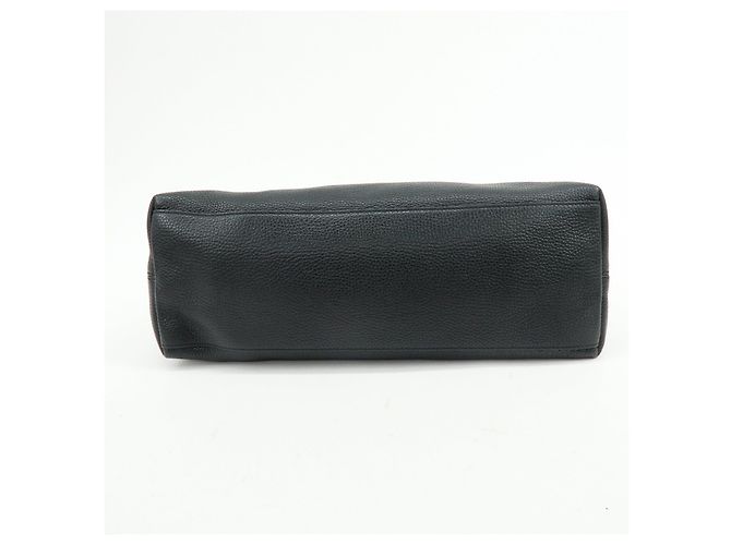 GUCCI SOHO Borsa a spalla in pelle con catena Interlocking G Nera 536196 - vista 5