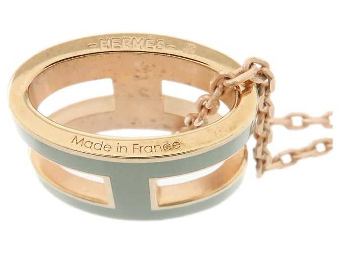 Hermès HERMES Collana Mini Pop H in metallo laccato Rose Pink Light Blue - vista 10