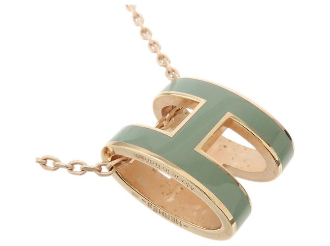 Hermès HERMES Collana Mini Pop H in metallo laccato Rose Pink Light Blue - vista 4