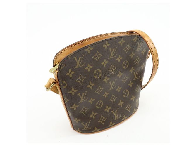 Borsa a tracolla Louis Vuitton Monogram Drouot Brown M51290 - vista 4