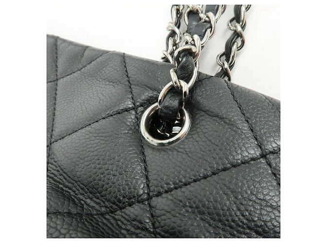 Borsa a tracolla e tote CHANEL Matelasse COCO Mark Caviarskin nera - vista 10