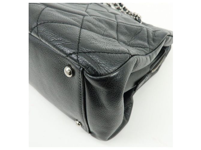 Borsa a tracolla e tote CHANEL Matelasse COCO Mark Caviarskin nera - vista 12