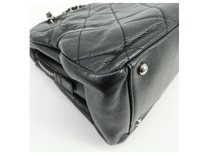 Borsa a tracolla e tote CHANEL Matelasse COCO Mark Caviarskin nera - vista 13