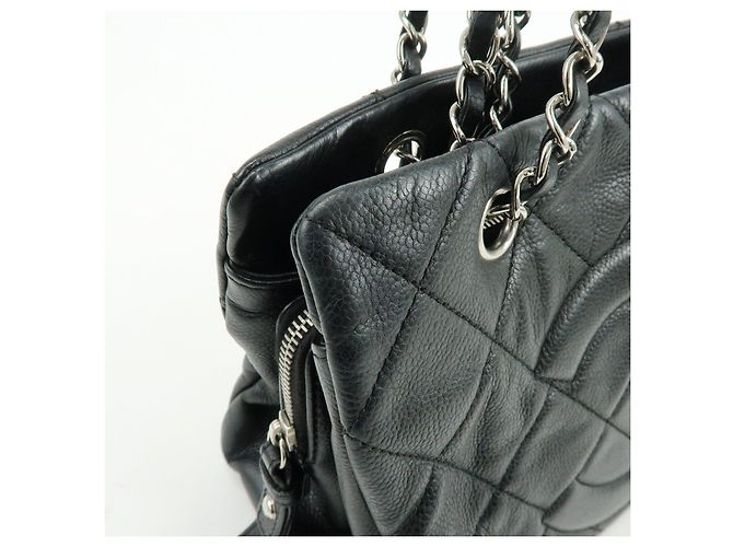 Borsa a tracolla e tote CHANEL Matelasse COCO Mark Caviarskin nera - vista 15