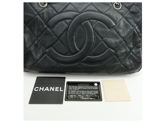 Borsa a tracolla e tote CHANEL Matelasse COCO Mark Caviarskin nera - vista 24