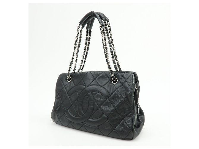 Borsa a tracolla e tote CHANEL Matelasse COCO Mark Caviarskin nera - vista 3