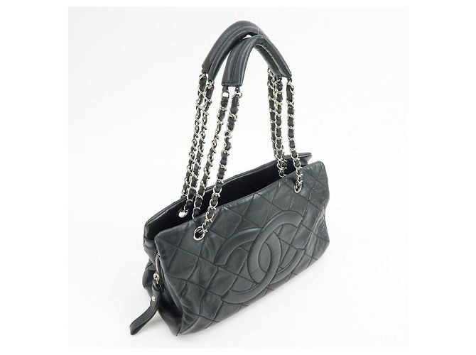 Borsa a tracolla e tote CHANEL Matelasse COCO Mark Caviarskin nera - vista 4
