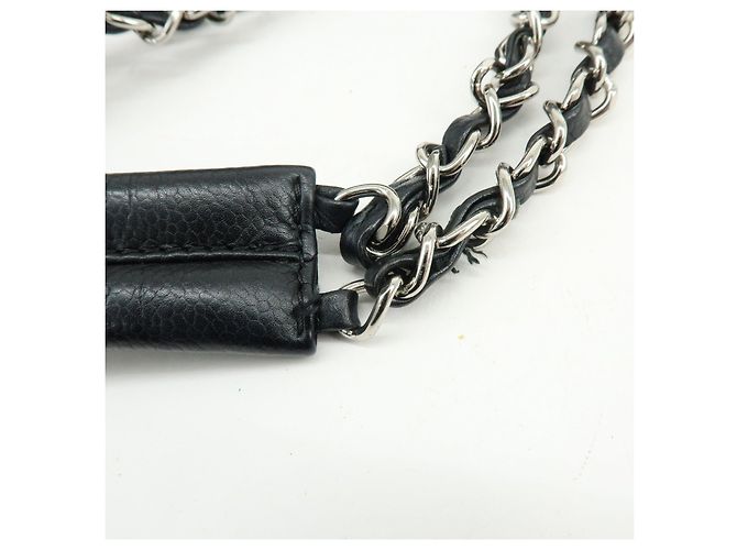 Borsa a tracolla e tote CHANEL Matelasse COCO Mark Caviarskin nera - vista 8
