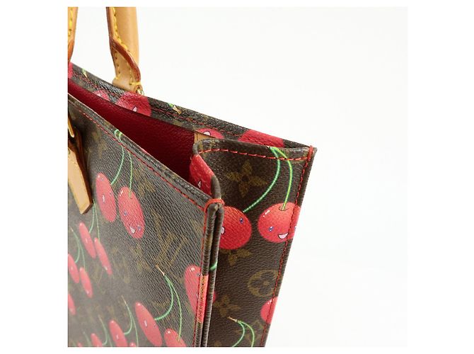 Louis Vuitton Monogram Cherry Sac Plat Tote Bag Brown Cherry M95010 - vista 15