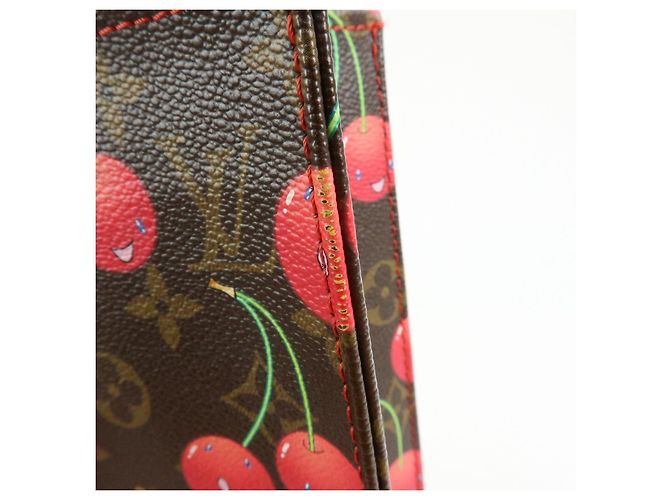 Louis Vuitton Monogram Cherry Sac Plat Tote Bag Brown Cherry M95010 - vista 18