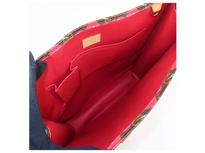Louis Vuitton Monogram Cherry Sac Plat Tote Bag Brown Cherry M95010 - vista 19