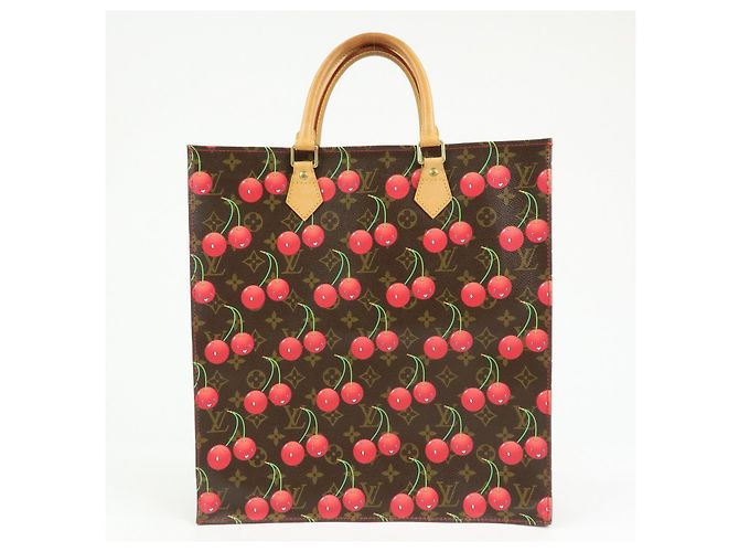 Louis Vuitton Monogram Cherry Sac Plat Tote Bag Brown Cherry M95010 - vista 2