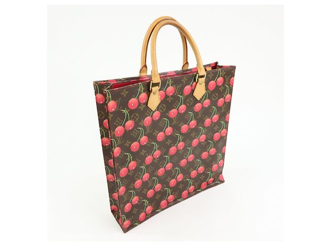 Louis Vuitton Monogram Cherry Sac Plat Tote Bag Brown Cherry M95010 - vista 4