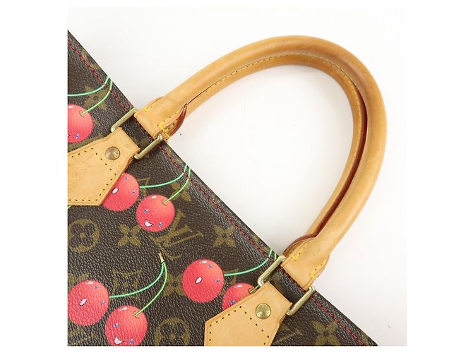 Louis Vuitton Monogram Cherry Sac Plat Tote Bag Brown Cherry M95010 - vista 6