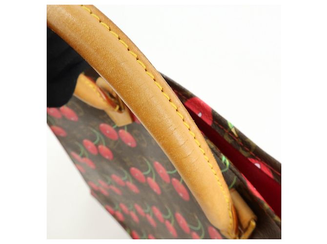 Louis Vuitton Monogram Cherry Sac Plat Tote Bag Brown Cherry M95010 - vista 8
