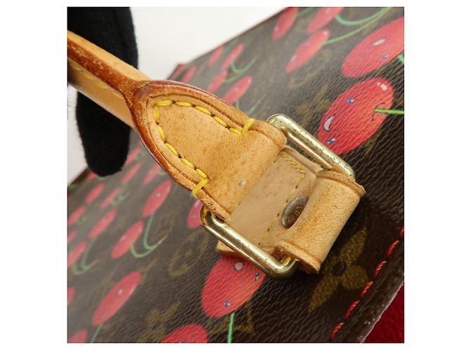 Louis Vuitton Monogram Cherry Sac Plat Tote Bag Brown Cherry M95010 - vista 9