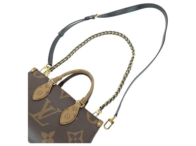Louis Vuitton Monogram Giant On The Go EW Chain 2Way Bag Brown M14236 - vista 4
