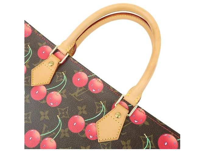 Louis Vuitton Monogram Cherry Sac Plat Tote Hand Bag Brown M95010 - vista 4