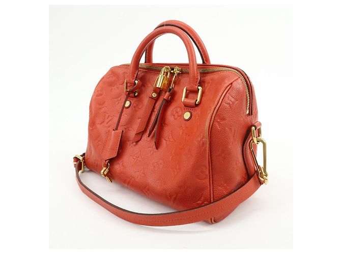 Louis Vuitton Monogram Empreinte Speedy Bandouliere 25 Orient M40758 - vista 3