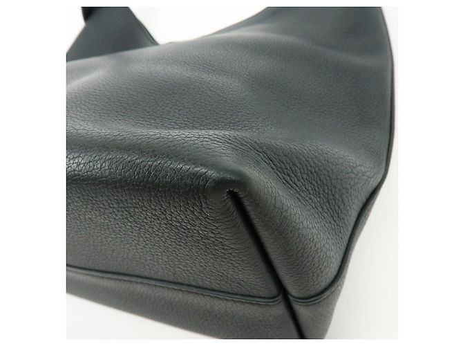 Louis Vuitton Lockme Hobo Borsa a Spalla e a Mano in Pelle Noir M52776 - vista 11