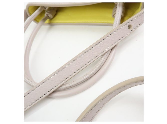 Chloé Chloe Sense Micro Leather 2Way Bag Borsa a Tracolla Borsa a Mano Pink Beige - vista 8